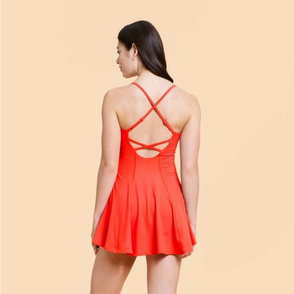 NWT Blogilates everything active dress in spicy orange 1x - Picture 2 of 3